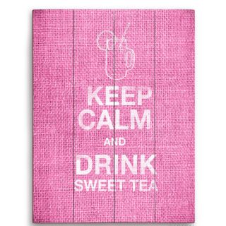 Keep Calm And Drink Sweet Tea Textual Art Plaque by Click Wall Art