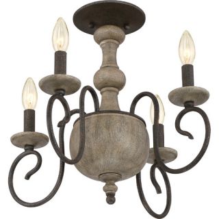 Quoizel Castile 4 Light Semi Flush Mount