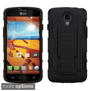 INSTEN Rugged Shock Proof Stand PC Soft Silicone Hybrid Phone Case