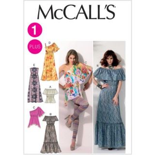 McCall's Pattern Misses' and Women's Tops and Dresses, RR (18W, 20W, 22W, 24W)