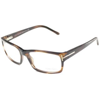 Tom Ford Mens TF5013 FT5013 052 Striped Brown Rectangle Plastic