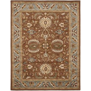 Safavieh Handmade Heritage Darab Brown/ Blue Wool Rug (9 x 12