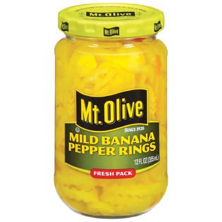 Mt. Olive Mild Banana Fresh Pack Pepper Rings 12 FL OZ JAR   Food