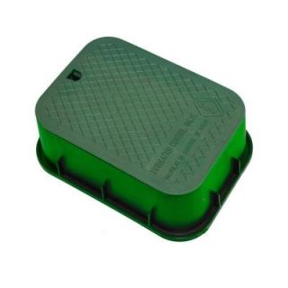 DURA 12 in. x 17 in. x 6 in. Deep Rectangular Valve Box in Green Body Green Lid 121 6