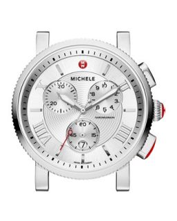 MICHELE Sport Sail Stainless Steel Watch Head, 42mm