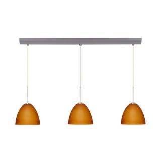 Besa Lighting Sasha II 3 Light Mini Pendant with Bar Canopy