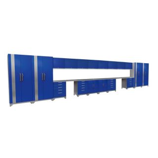 NewAge Products Performance Plus Blue 21 piece Metal Cabinet Set