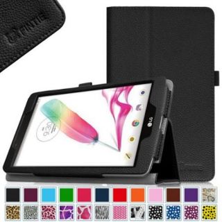 LG G Pad F 8.0 AT&T 4G LTE V495 / T Mobile V496 / US Cellular UK495 Tablet Case   Fintie Slim Fit Folio Cover, Black