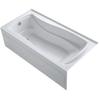 KOHLER Mariposa 6 ft. Left Drain Soaking Tub in White with Bask Heated Surface K 1259 LAW 0