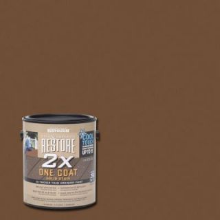 Rust Oleum Restore 1 gal. 2X Chocolate Cool Touch Deck Stain 286830