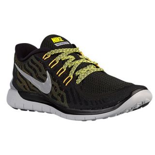 Nike Free 5.0 2015   Mens   Running   Shoes   Black/Metallic Silver/Anthracite/Sonic Yellow