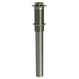 4 in. Threaded EZ Click Lavatory Grid Drain without Overflow in Brushed Nickel I5710 BN