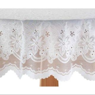 Miles Kimball 60" x 102" Oblong Elegant Floral Vinyl Lace Table Cover