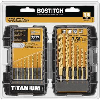 Bostitch 10 Piece Titanium Speed Tip Drill Bit Set, BSA1S14TM