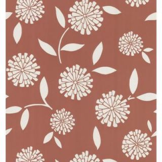 Brewster 56 sq. ft. Zinnia Floral Wallpaper 149 62121