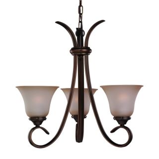 Sea Gull Lighting Rialto 3 Light Russet Bronze Chandelier