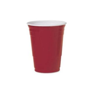 SOLO CUP COMPANY Party Cups, Plastic, 16 oz., 50/PK, Red