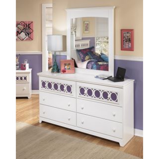 Signature Design by Ashley Zayley White Dresser and Mirror