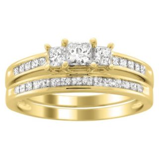 CT.T.W. Bridal Set 3 Stone Ring in 14K Yellow Gold   In Assorted