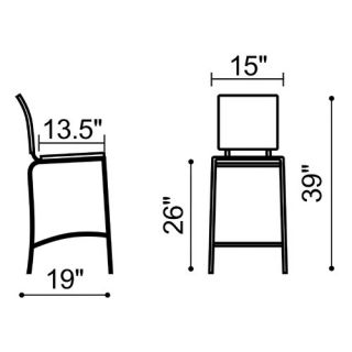 Brayden Studio Whitehall Counter 26 Bar Stool