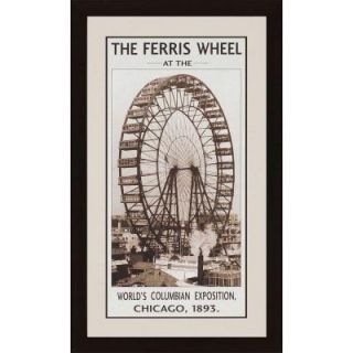 Home Decorators Collection 37 in. x 22 in. "The Ferris Wheel, 1893" by Unknown Framed Printed Wall Art 2316800730
