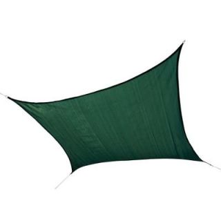 ShelterLogic 16 ft. x 16 ft. Evergreen Square Heavy Weight Sun Shade Sail (Poles Not Included) 25727