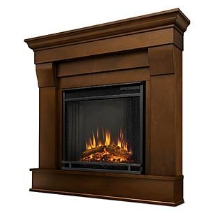 Real Flame  Chateau Corner Electric Fireplace in Espresso 38Hx41Wx25D