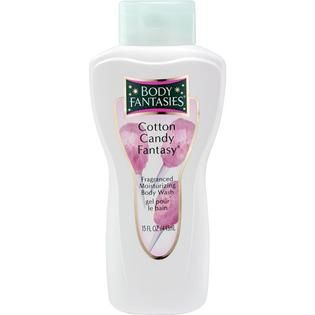 Body Fantasies Body Wash Cotton Candy 15 Ounce Plastic   Beauty