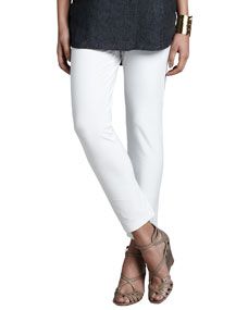 Eileen Fisher Slim Stretch Crepe Ankle Pants