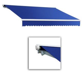 AWNTECH 16 ft. Galveston Semi Cassette Manual Retractable Awning (120 in. Projection) in Blue SCM16 7 BB