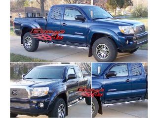 Fits 2005 2014 Toyota Tacoma Ext Cab 4Dr S/S Side Step Nerf Bars