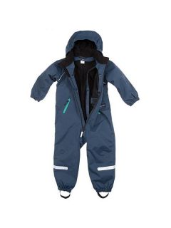 Polarn O. Pyret Kids Lined Waterproof Overall Blue