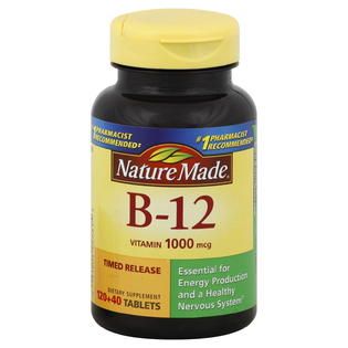 Nature Made Vitamin B 12, 1000 mcg, Tablets, 160 tablets   Health