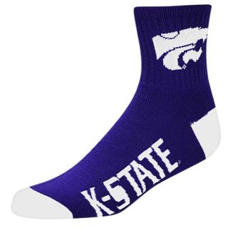 For Bare Feet College Logo Quarter Socks   Mens   Basketball   Accessories   Kansas State Wildcats   Purple