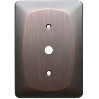 allen + roth 1 Gang Dark Oil Rubbed Bronze Coaxial Wall Plate