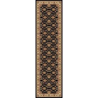 Concord Global Trading Williams Collection Sultan Black 2 ft. 2 in. x 7 ft. 10 in. Rug Runner 75932