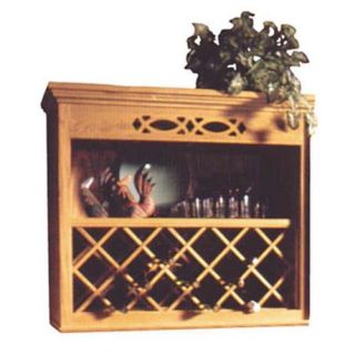 Omega Npwrl 2430 Hi 24inchX 30 inch Wood Wine Rack Lattice   Hickory