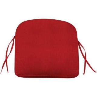 Home Decorators Collection Sunbrella Jockey Red Outdoor Dining Chair Cushion 2286730110