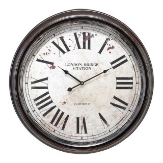 Metal Wall Clock with Big Roman Numbers