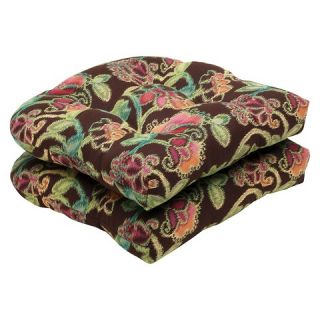 Sunbrella® Vagabond 2 Piece Outdoor Wicker Seat Cushion Set   Brown