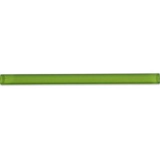 Splashback Tile Fresh Green Glass Pencil Liner Trim Wall Tile   3/4 in. x 6 in. Tile Sample SMP GPL FRESH GREENSAMPLE