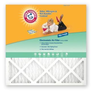 Arm & Hammer 14 in. x 24 in. x 1 in. Odor, Allergen & Pet Dander Control Air Filter (4 Pack) AF AH1424.4