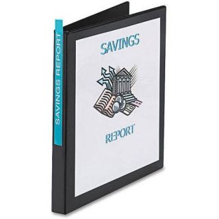Avery Economy Vinyl Round Ring View Binder, Black, Available in Multiple Sizes