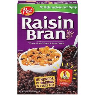 Post® Raisin Bran Whole Grain Wheat & Bran Cereal 25 oz. Box