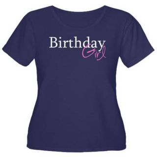  Women's Plus Size Birthday Girl T Shirt