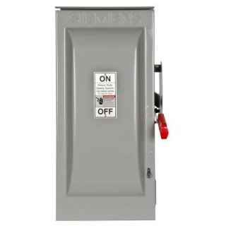 Siemens Heavy Duty 100 Amp 600 Volt 3 Pole Outdoor Fusible Safety Switch with Neutral HF363NR