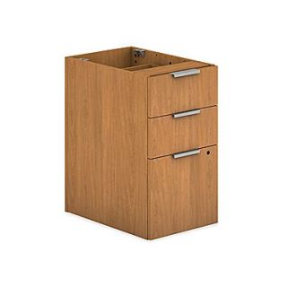 HON Voi Laminate Box/File Support Pedestal, 3 Drawer, Harvest
