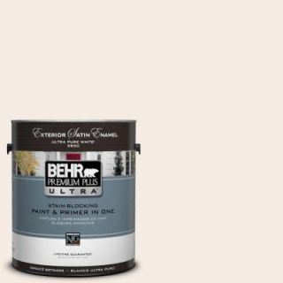 BEHR Premium Plus Ultra 1 Gal. #UL140 13 Bleached Linen Satin Enamel Exterior Paint 985001