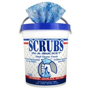 SCRUBS 12.25 in. x 10.50 in. Hand Cleaner Towels (72 Canister) ITW42272EA