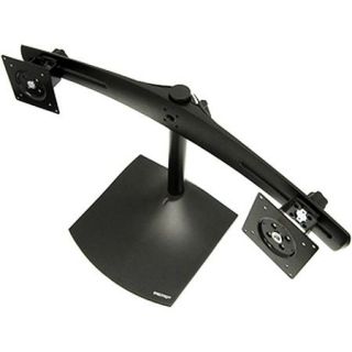 Ergotron 33 322 200 DS100 Dual Monitor Desk Stand   Up to 62lb   Up to 24" Flat Panel Display   Black